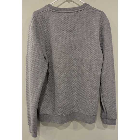 Guide London Grey Quilted Texture Crew Sweatshirt Size Large - Picture 3 of 7